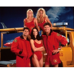 Baywatch David Hasselhoff Pamela Anderson Nicole Eggert Photo